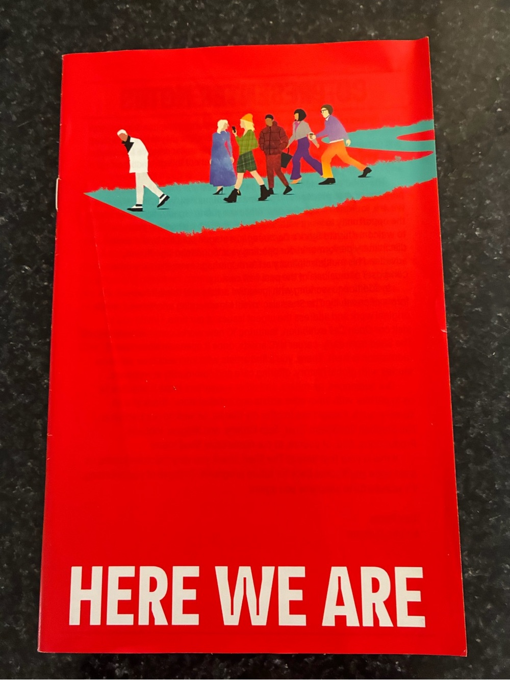 HERE WE ARE Final SONDHEIM Musical 2023/2024 Off-Broadway Playbill THE SHED!